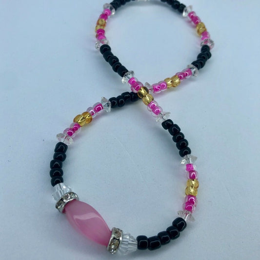 Blk Twist Anklet